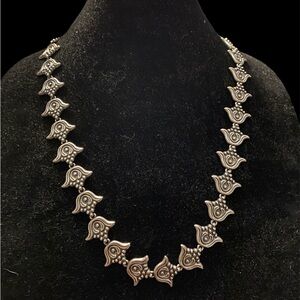 Silver tone MFA *museum of fine arts * necklace